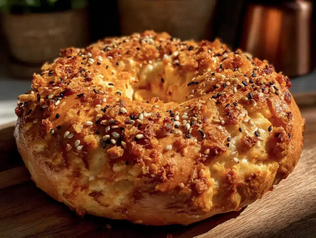 pumpkin bagels everything seasoning - featured image