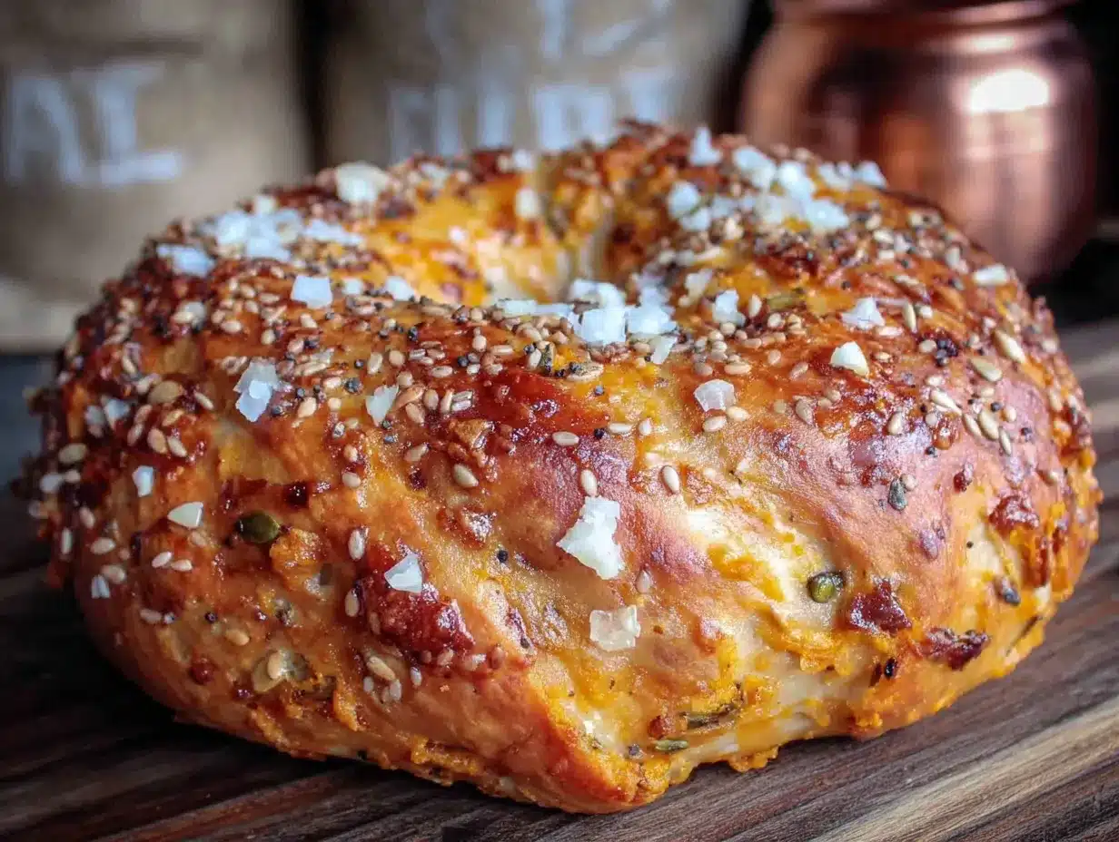 pumpkin bagels everything seasoning preparation steps
