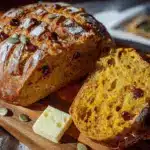 pumpkin chocolate chip sourdough bread - featured image