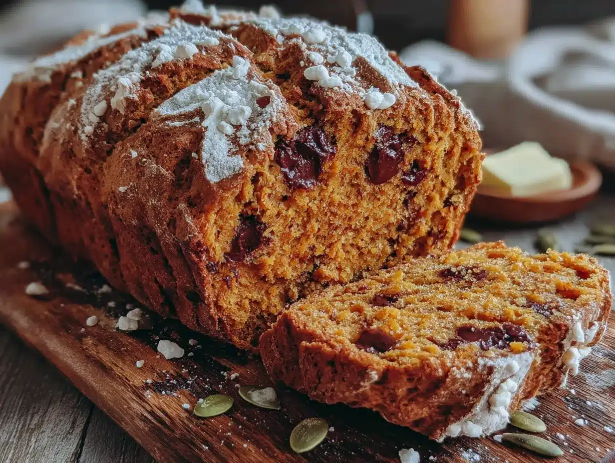 pumpkin chocolate chip sourdough bread preparation steps