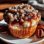 pumpkin cream cheese streusel muffins - featured image