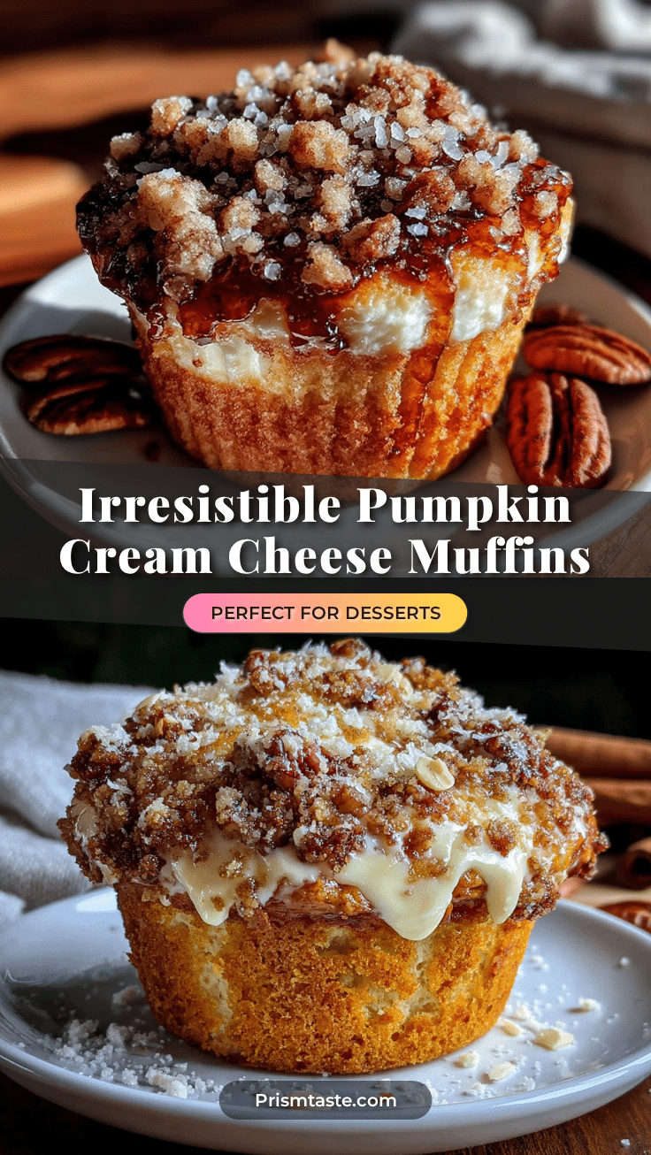 pumpkin cream cheese streusel muffins recipe