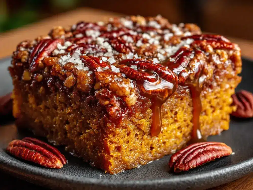 pumpkin dump cake - featured image