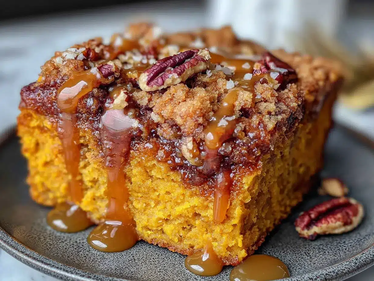pumpkin dump cake preparation steps