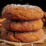 pumpkin snickerdoodle cookies - featured image