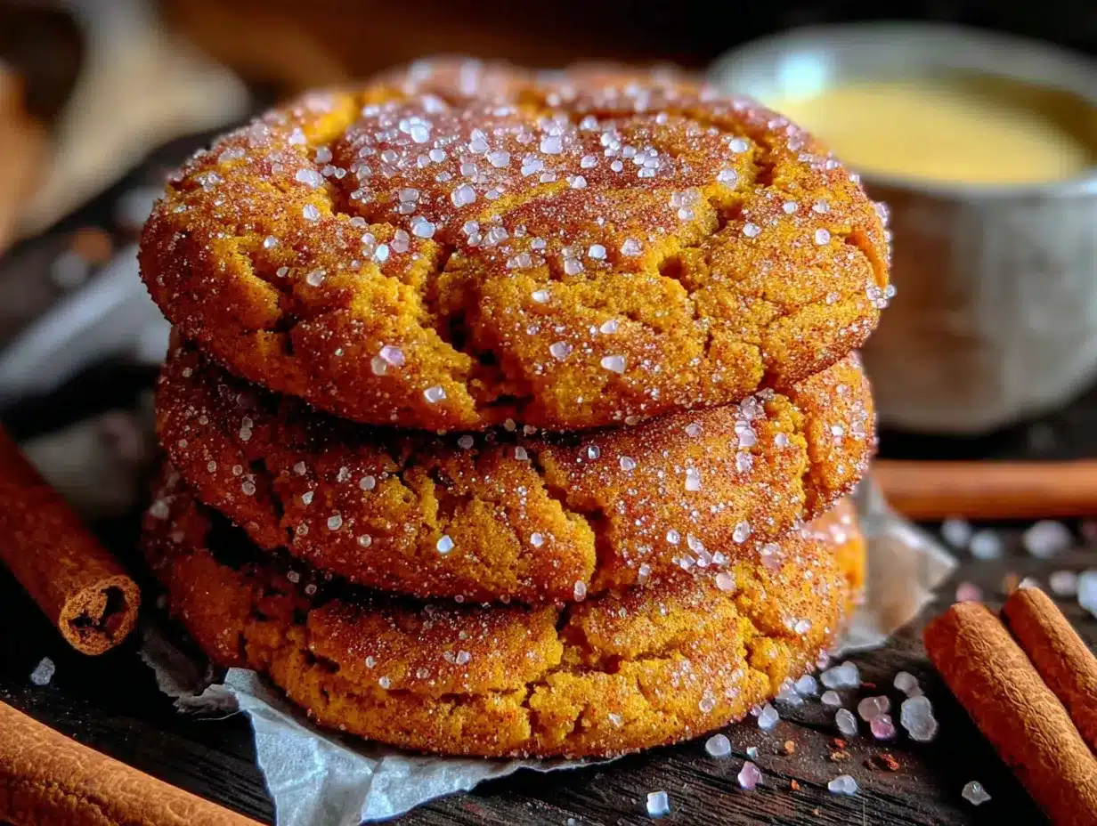 pumpkin snickerdoodle cookies preparation steps