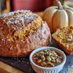 pumpkin sourdough bread - featured image