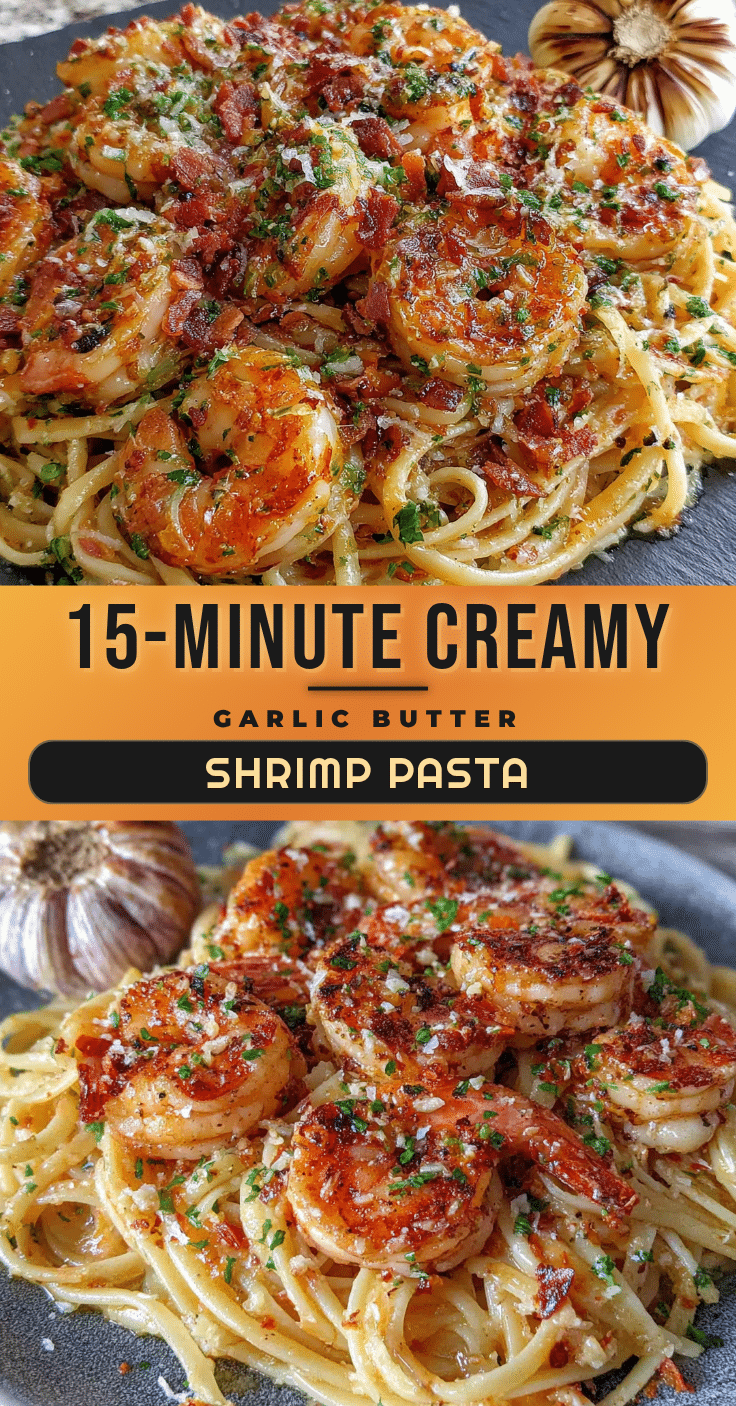 quick garlic butter shrimp pasta in 15 minutes recipe