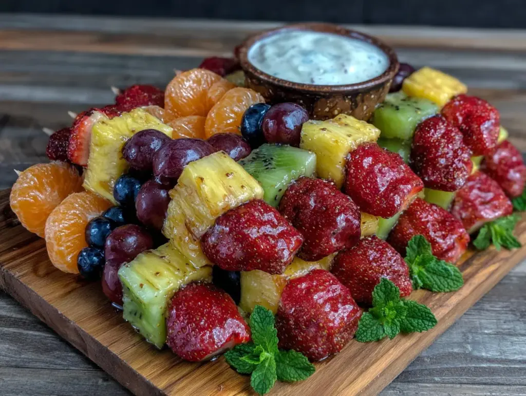 rainbow fruit kabobs - featured image