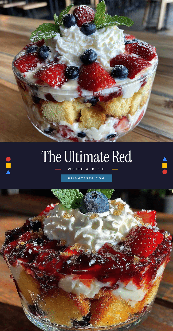 red white and blue berry trifle recipe
