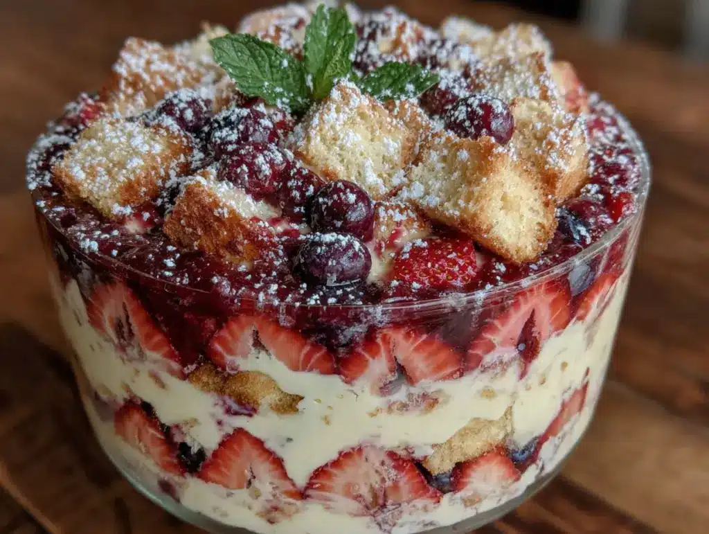 red white and blue trifle - featured image