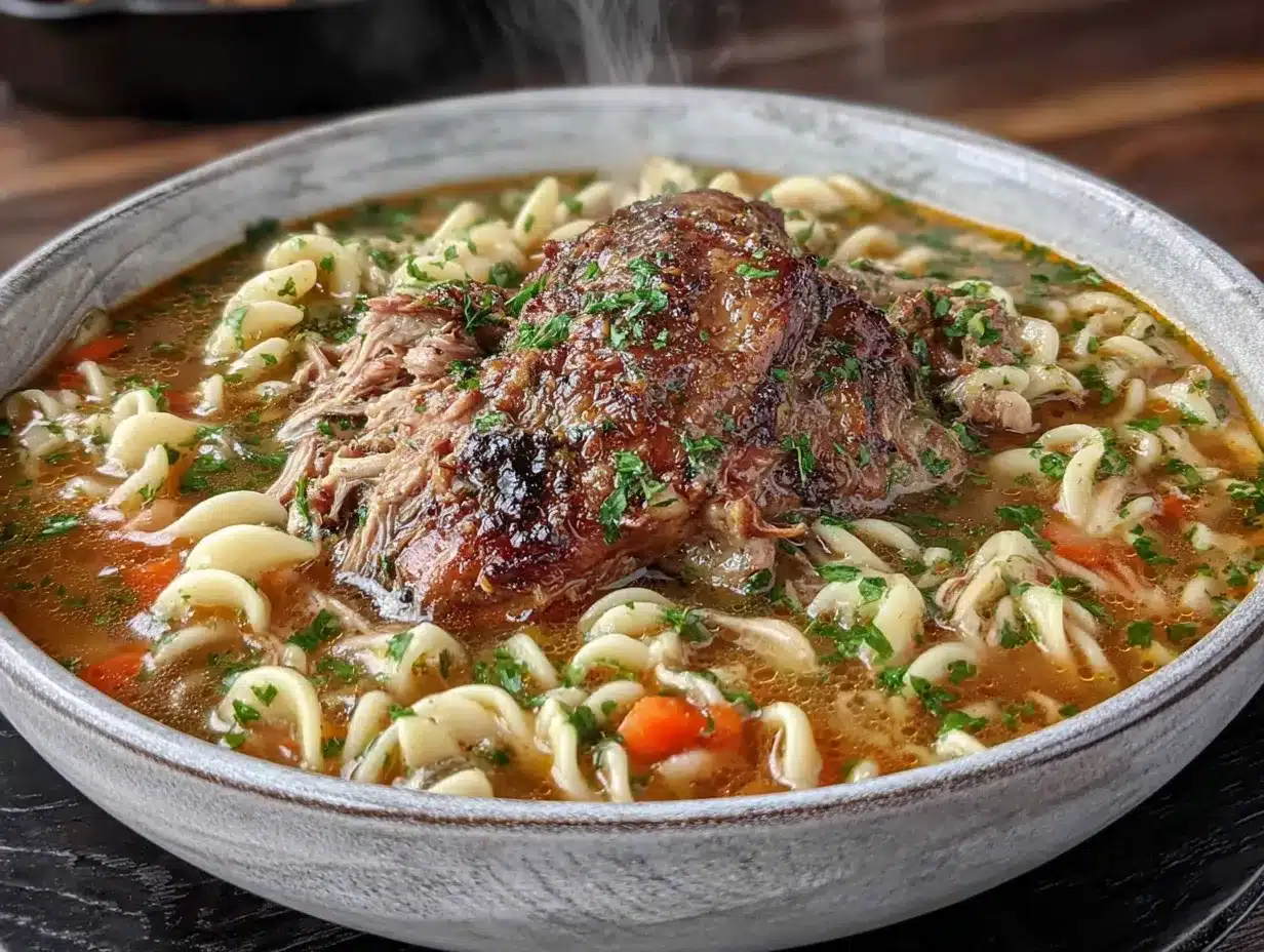 rotisserie chicken noodle soup preparation steps