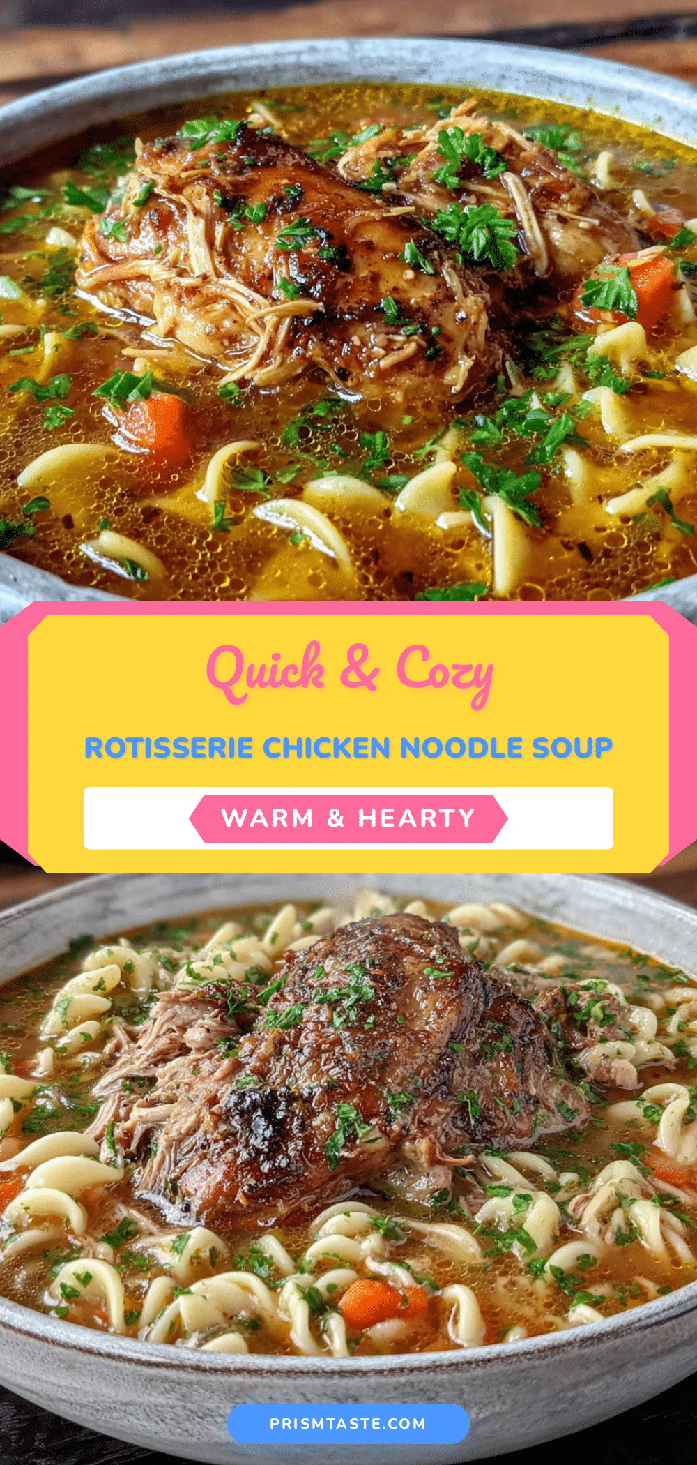 rotisserie chicken noodle soup recipe