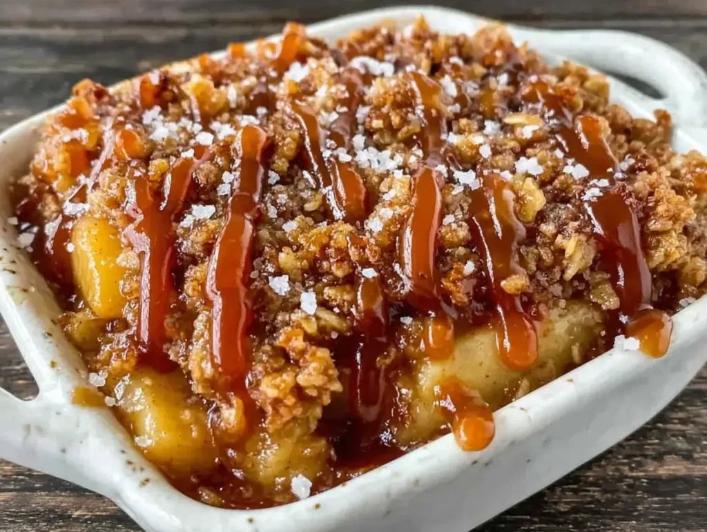 Salted Caramel Apple Crisp - featured image