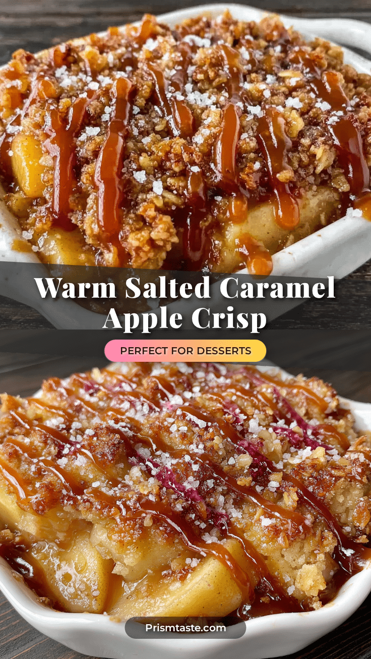 Salted Caramel Apple Crisp recipe