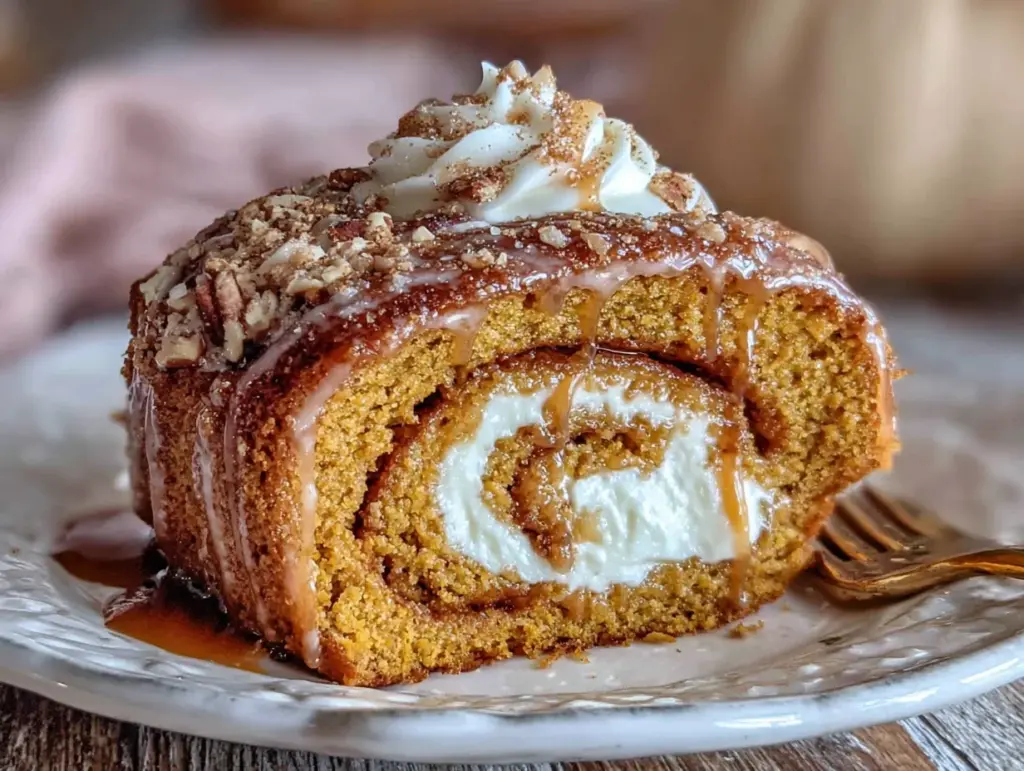 Salted Caramel Pumpkin Roll - featured image