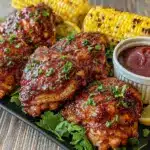 Sheet-pan BBQ chicken thighs - featured image
