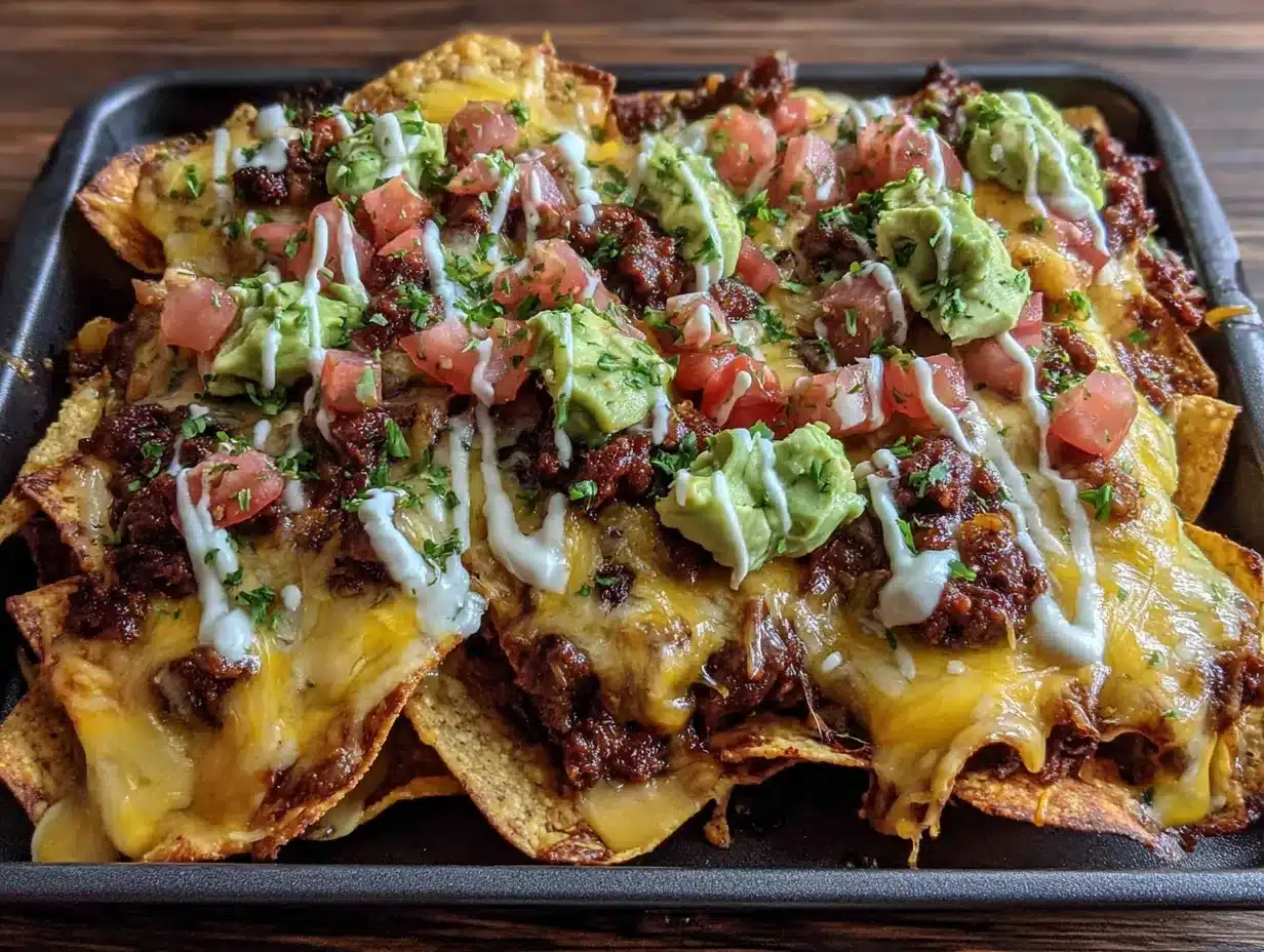 sheet pan nachos for a crowd preparation steps