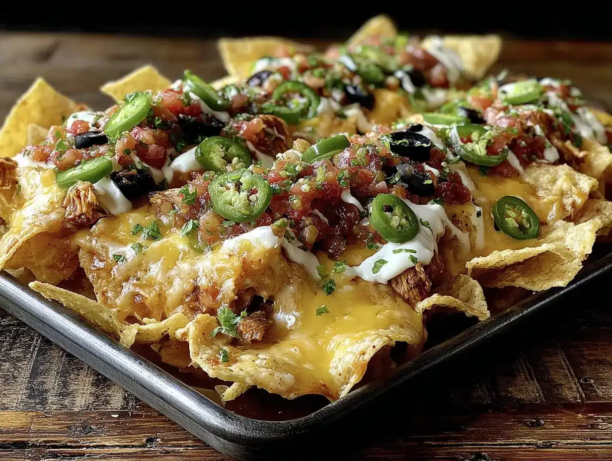 sheet pan nachos recipe easy best tailgate snack preparation steps