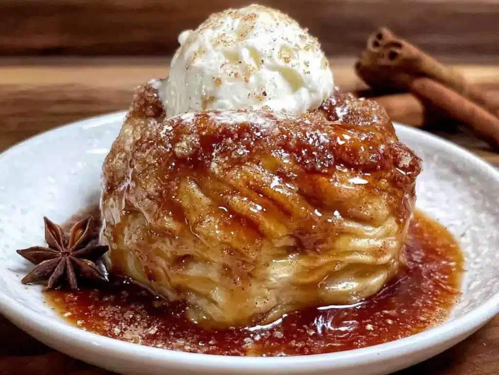 slow cooker apple dumplings - featured image