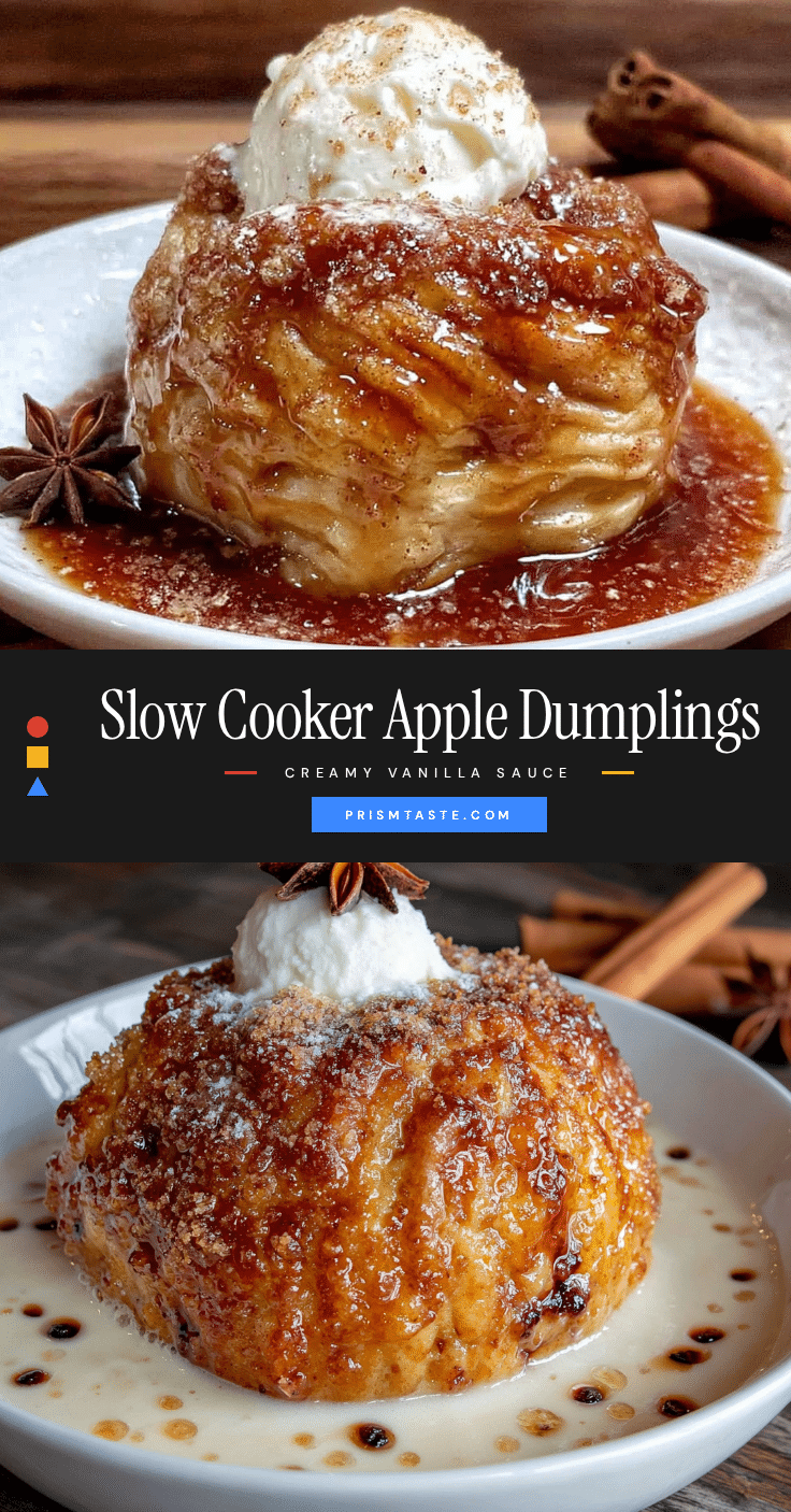 slow cooker apple dumplings recipe