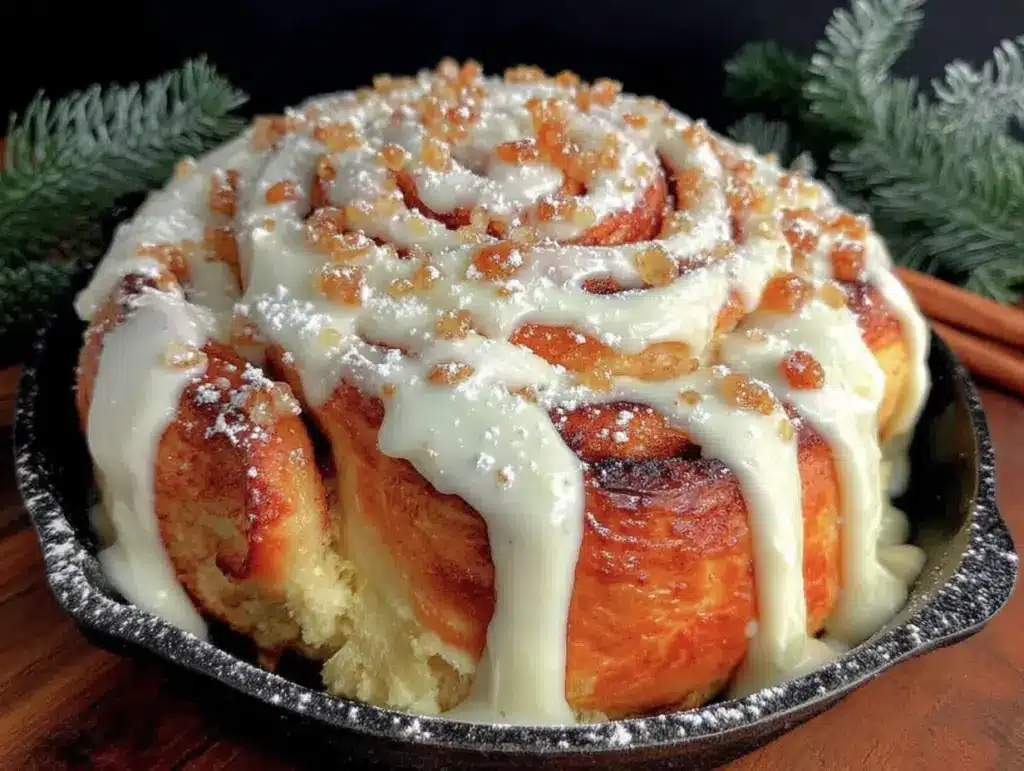 slow cooker cinnamon roll casserole - featured image