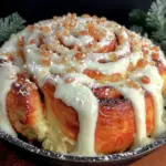 slow cooker cinnamon roll casserole - featured image