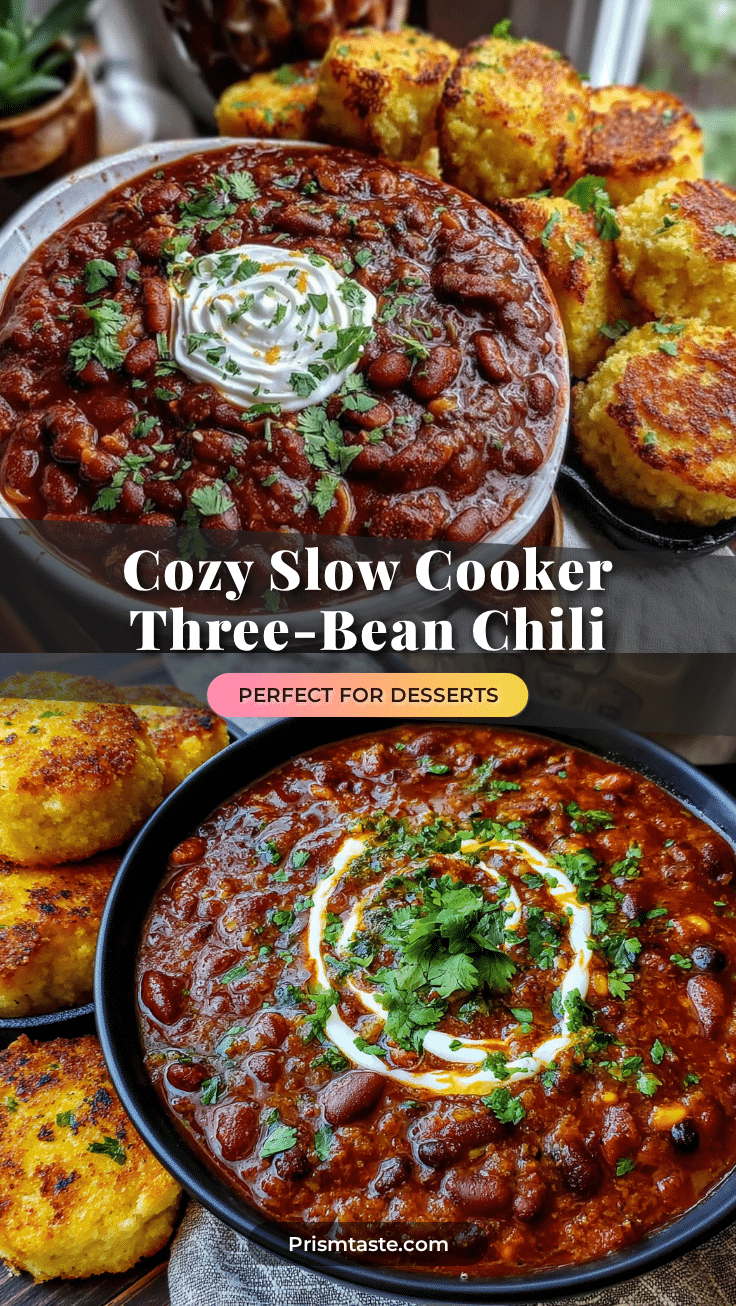 slow cooker three-bean chili recipe