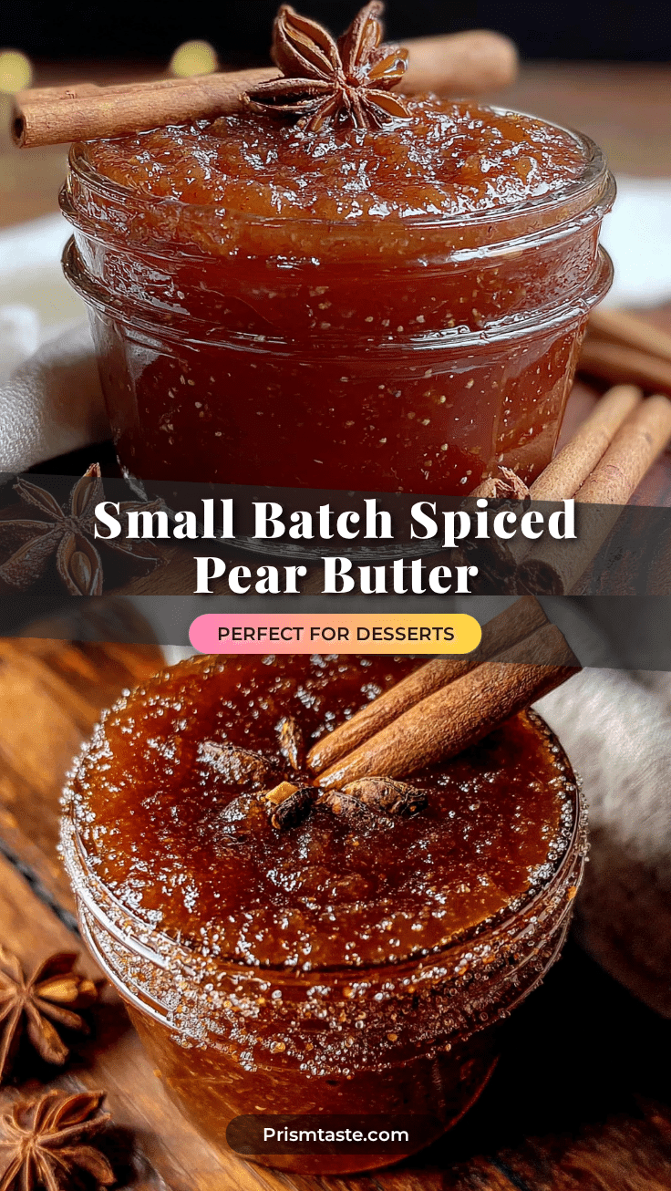 small-batch spiced pear butter recipe