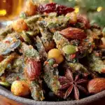 smoky roasted pumpkin seed snack mix - featured image