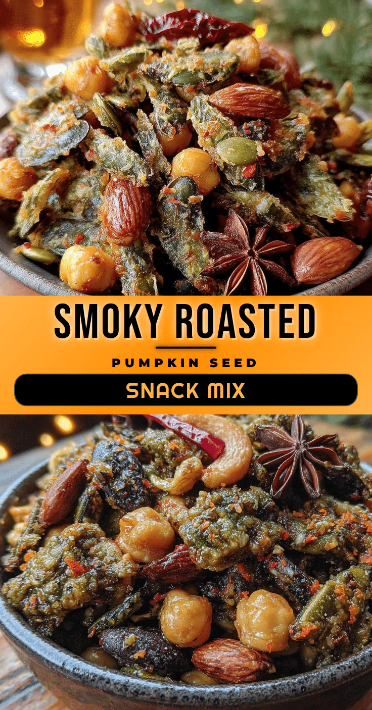 smoky roasted pumpkin seed snack mix recipe