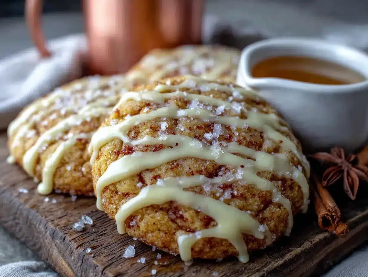 soft apple cider cookies with maple icing preparation steps