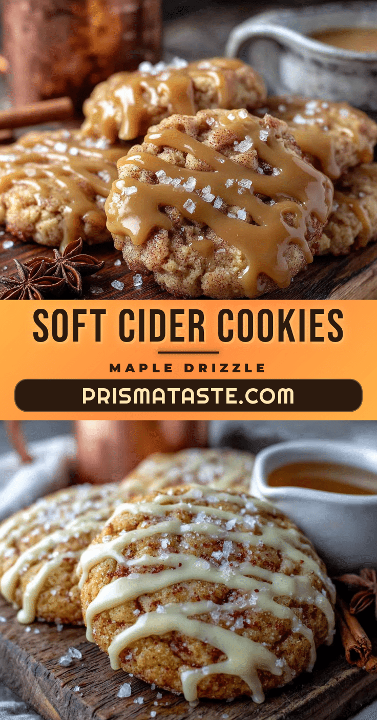 soft apple cider cookies with maple icing recipe