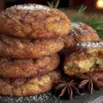 soft pumpkin snickerdoodle cookies - featured image