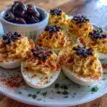 spooky deviled eggs - featured image