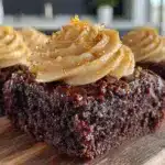 Spooky orange swirl Halloween brownies - featured image