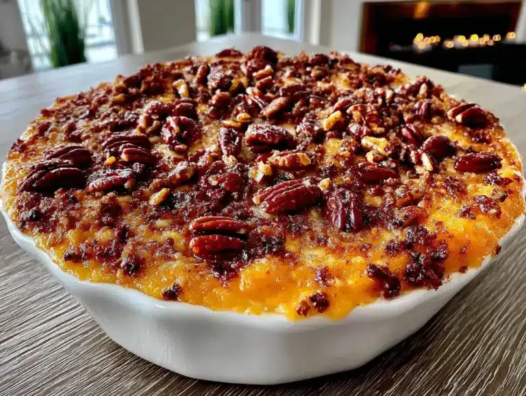 sweet potato casserole with pecan crumble - featured image