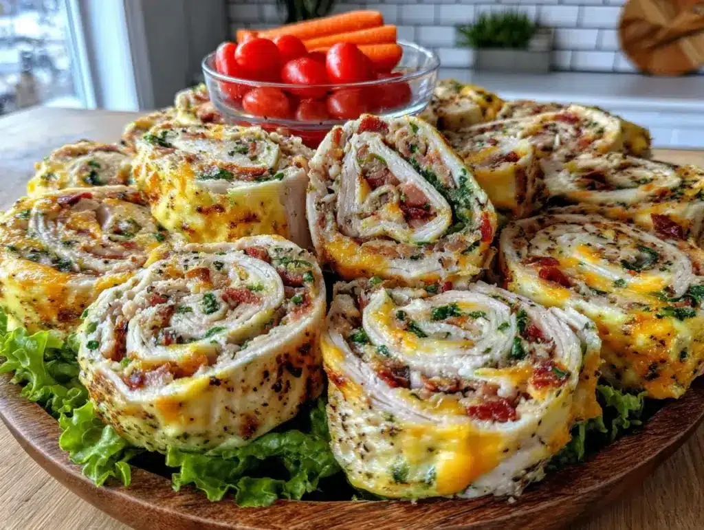 turkey and cheese lunchbox pinwheels for kids - featured image