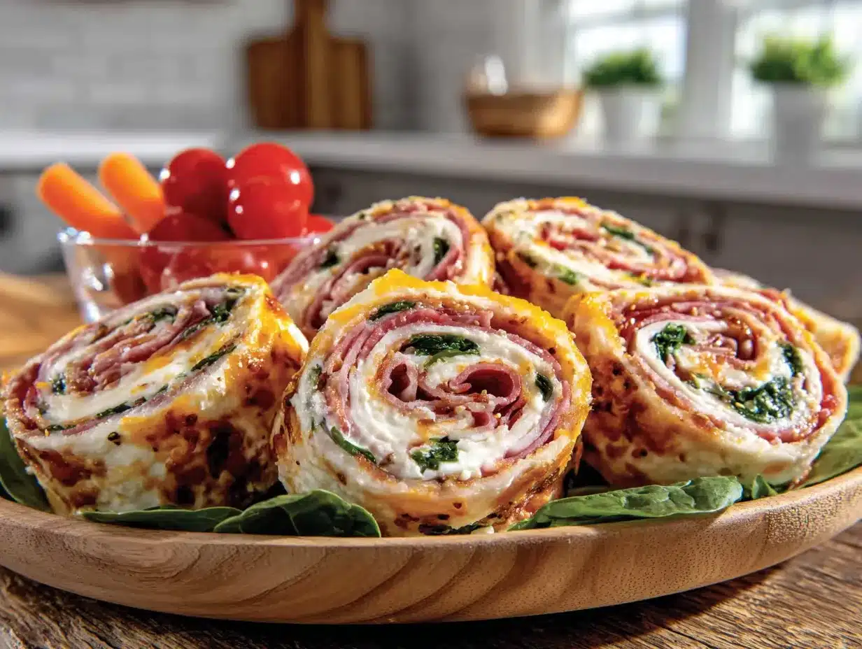 turkey and cheese lunchbox pinwheels for kids preparation steps