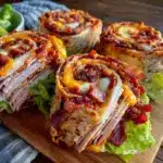 turkey and cheese pinwheel wraps - featured image