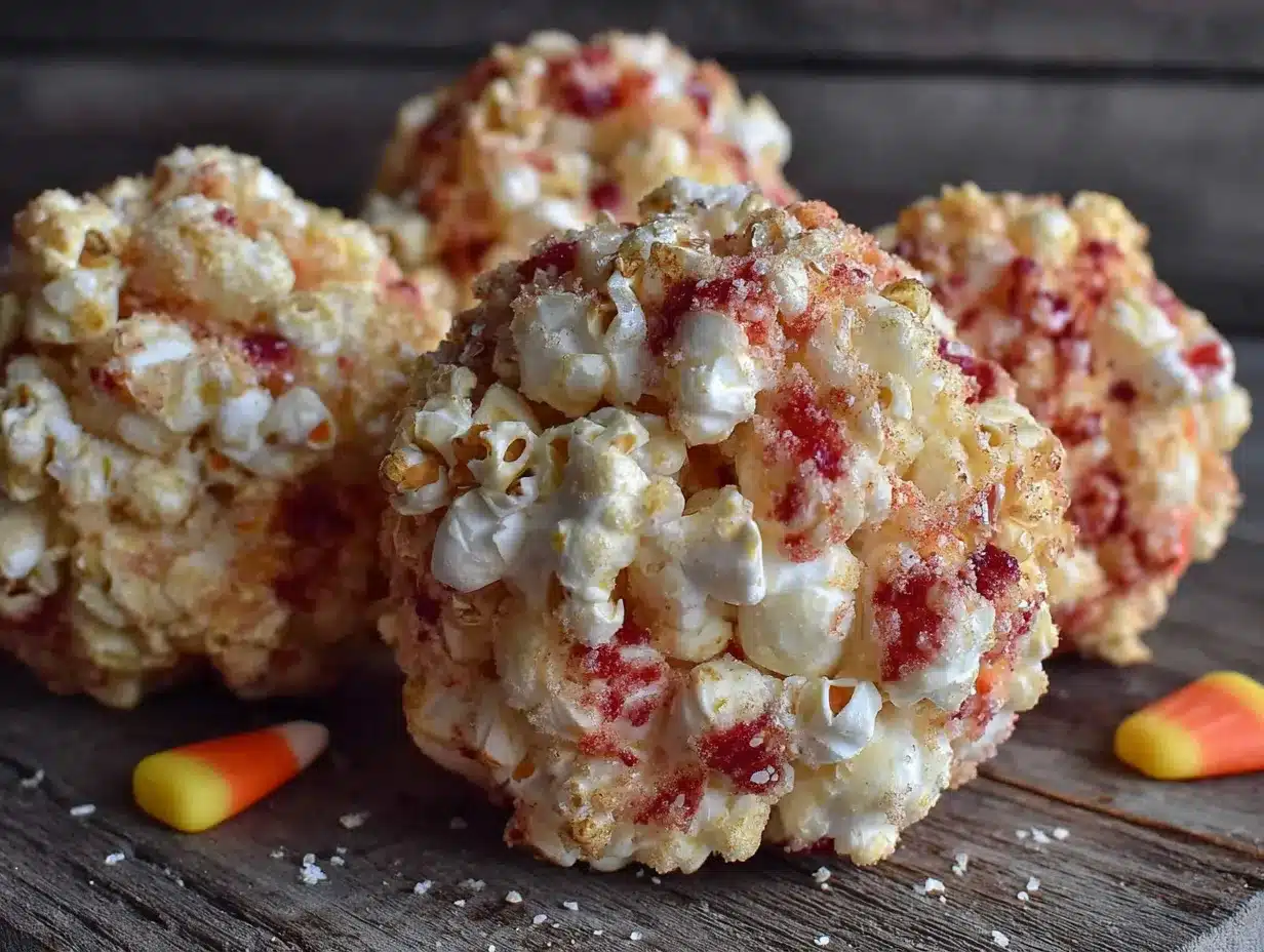 air fryer candy corn popcorn balls preparation steps