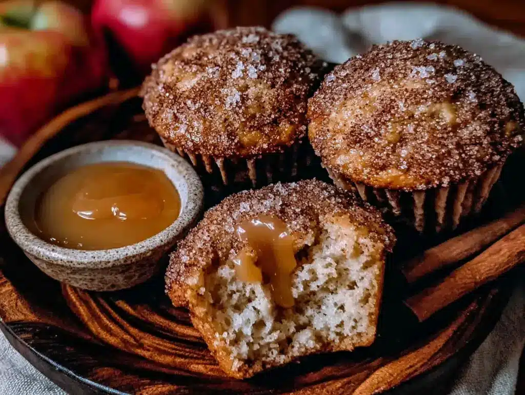 apple cider donut muffins - featured image