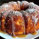 apple cider glazed donut cake - featured image