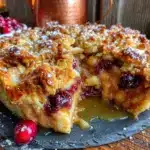 apple cranberry crumble pie - featured image