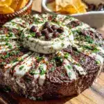black bean spider web dip - featured image