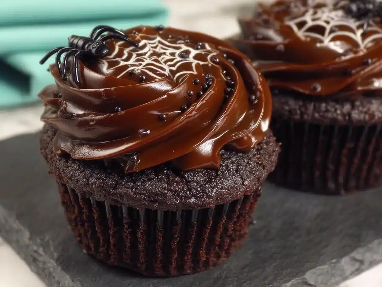 black sesame halloween cupcakes preparation steps