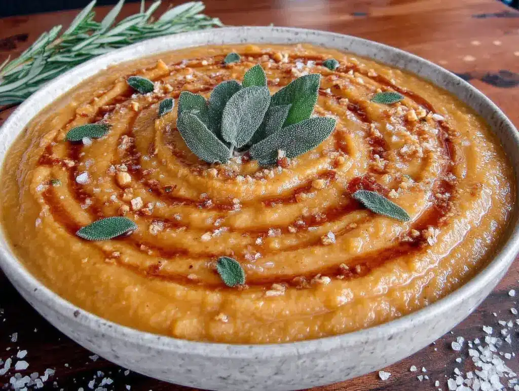 brown butter butternut squash soup - featured image