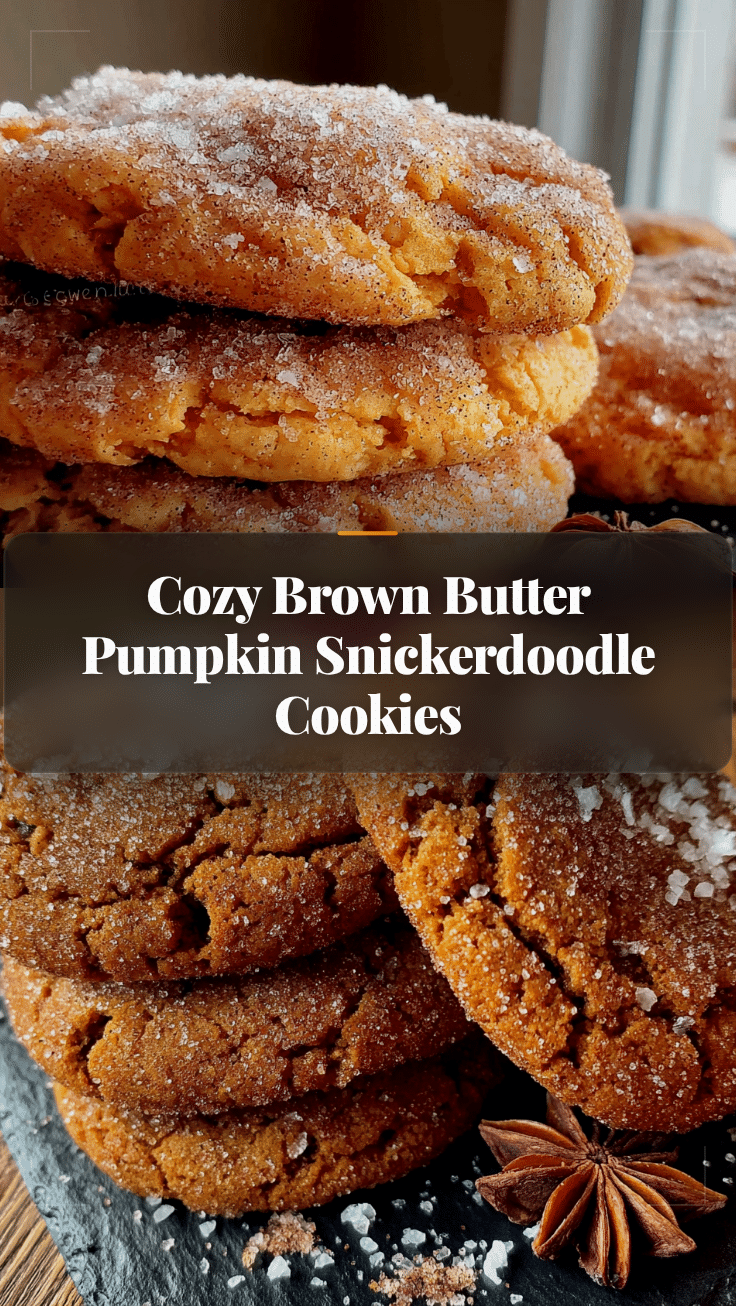 brown butter pumpkin snickerdoodle cookies recipe