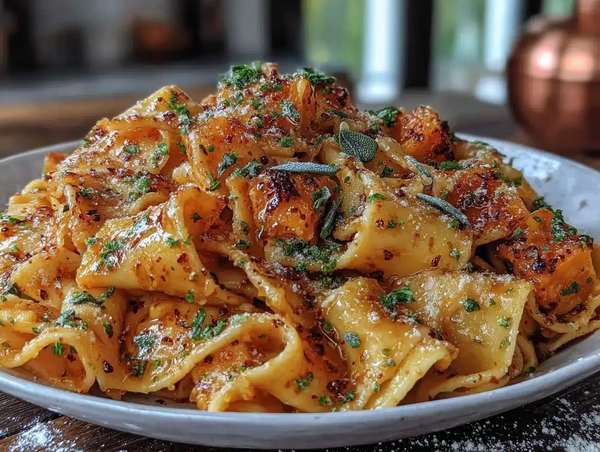 butternut squash and sage brown butter pasta preparation steps