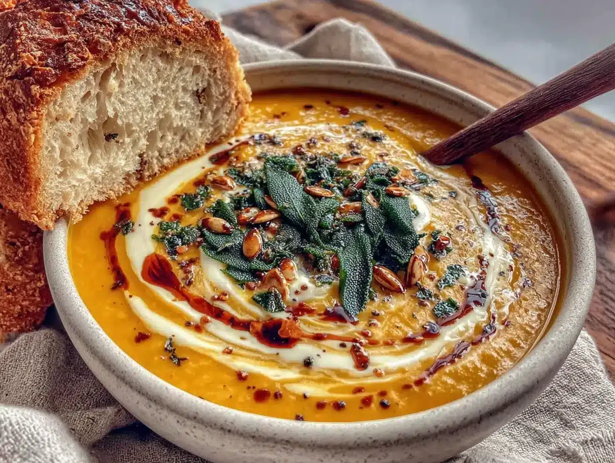 butternut squash sage soup preparation steps